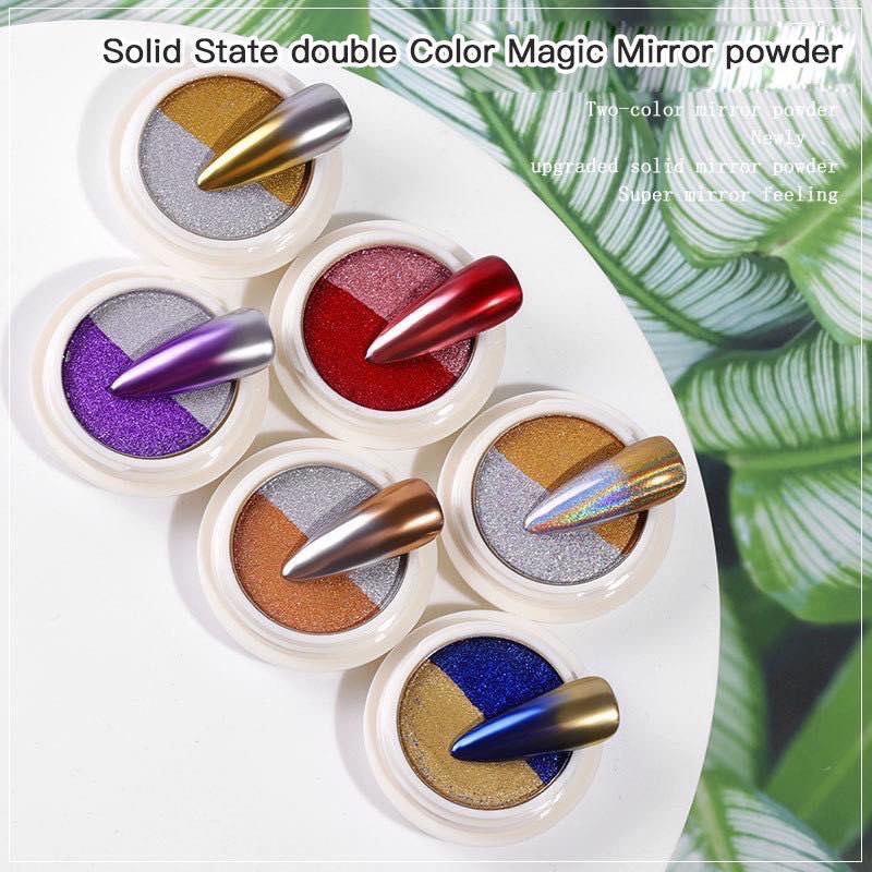 BUBUK CHROME ISI 2 WARNA NAIL ART