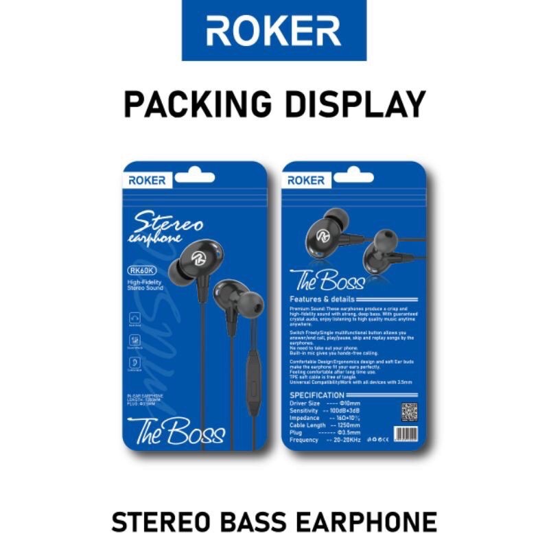 HANDSFREE ROKER RK60K/THE BOSS ORI