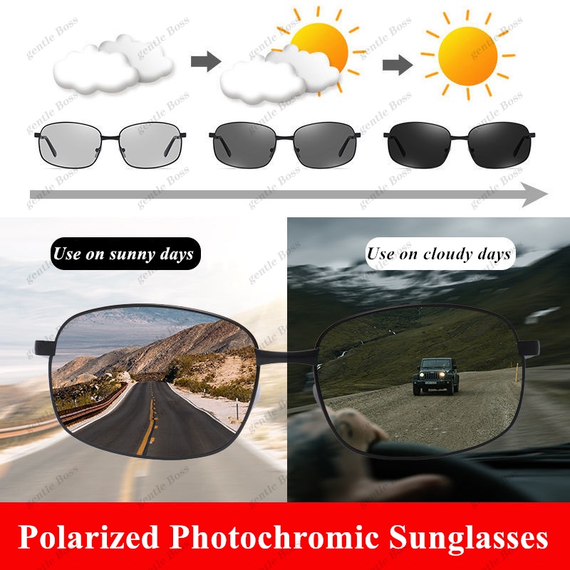 Kacamata Photochromic Polarized Untuk Pria Mengemudi Memancing