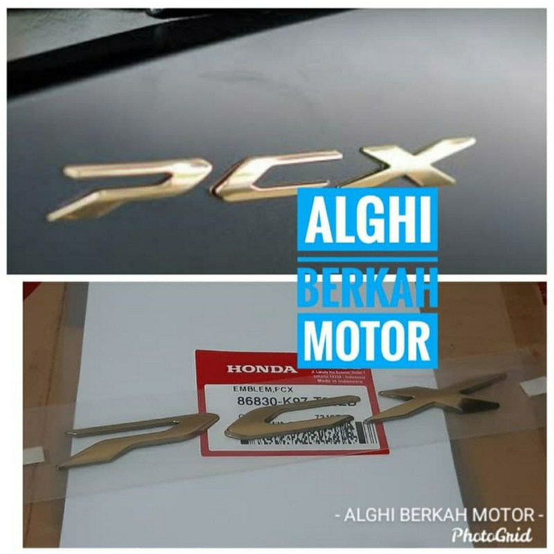 Jual Emblem PCX 150 Gold Original Honda 86830-K97-N80ZA | Shopee Indonesia