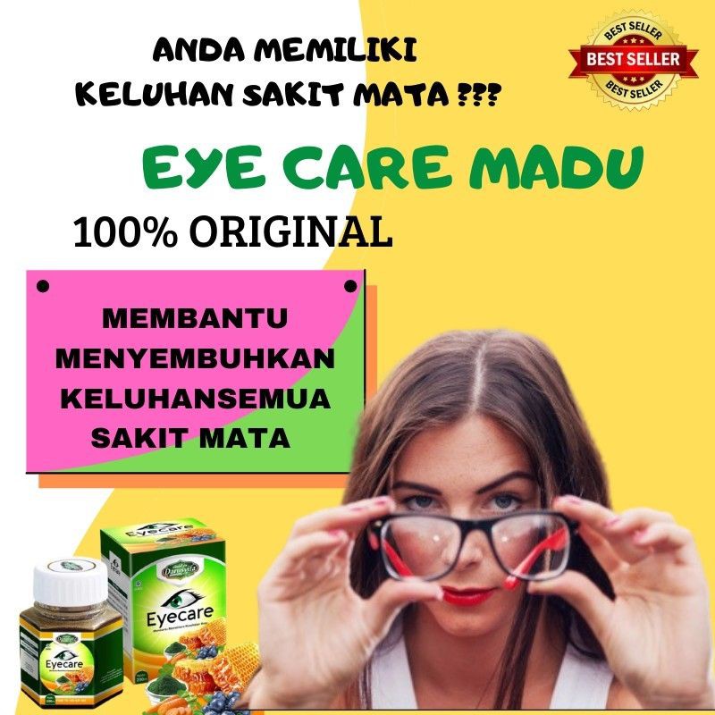 Madu EYECARE Obat Mata Silinder Katarak Ori BPOM Vitamin Mata - Obat Mata Minus Anak Dewasa Eyevit