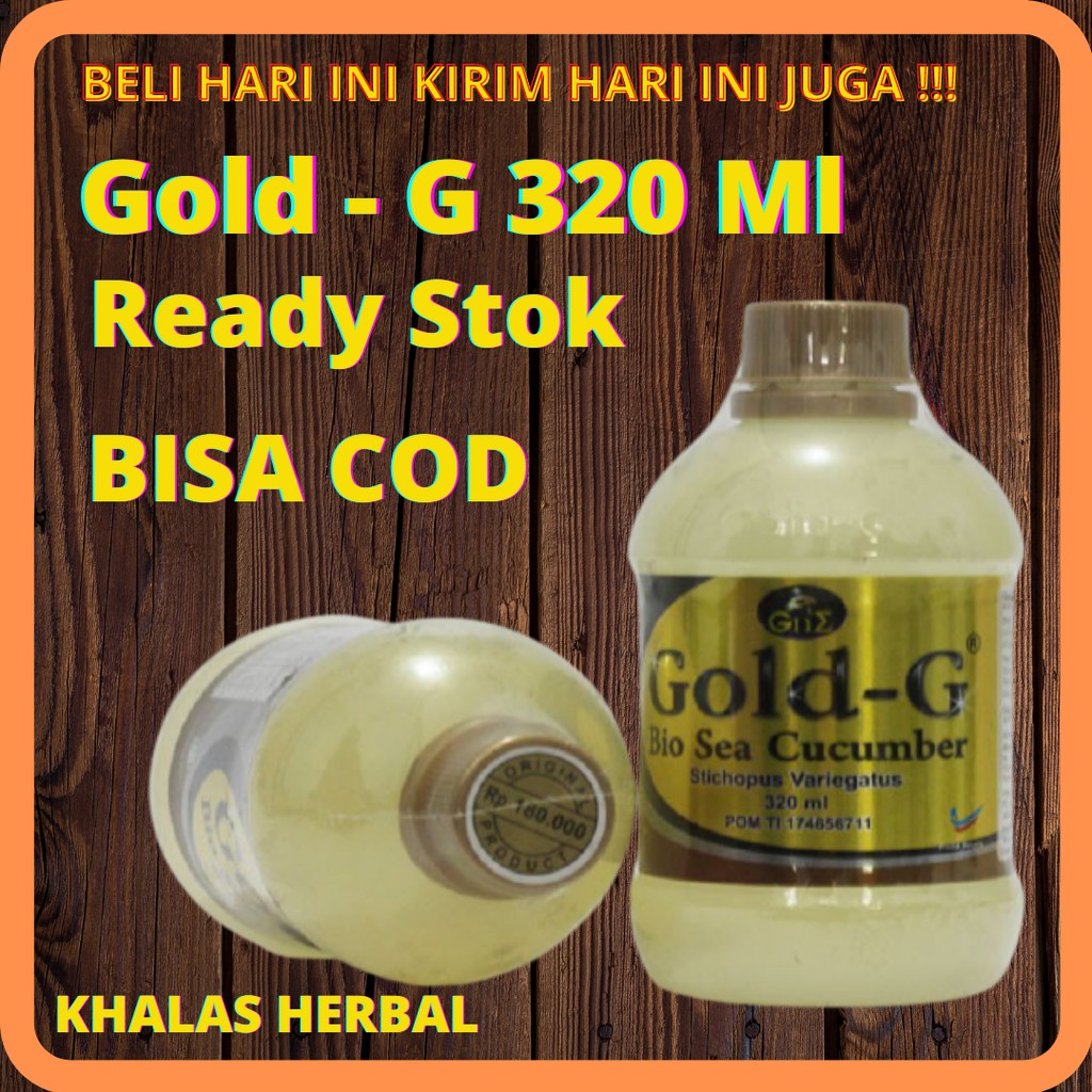 Gold G 320Ml Original Asli Sea Cucumber