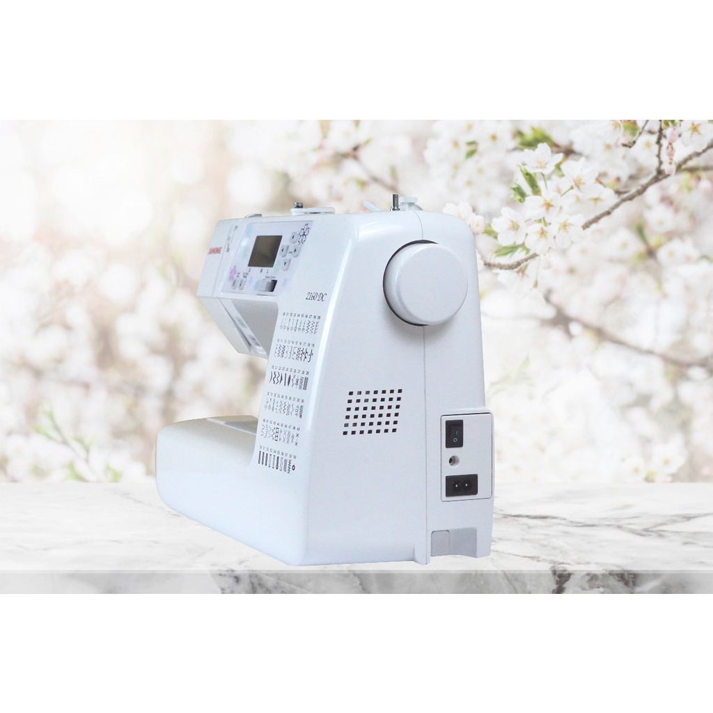 mesin jahit janome 2160dc model komputer - putih