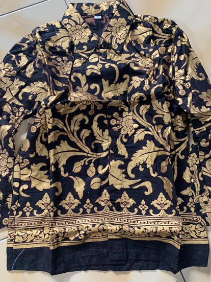 Batik Couple Keluarga Sania Ruffle Ori Ndoro Jowi Dnt Motif Bakung