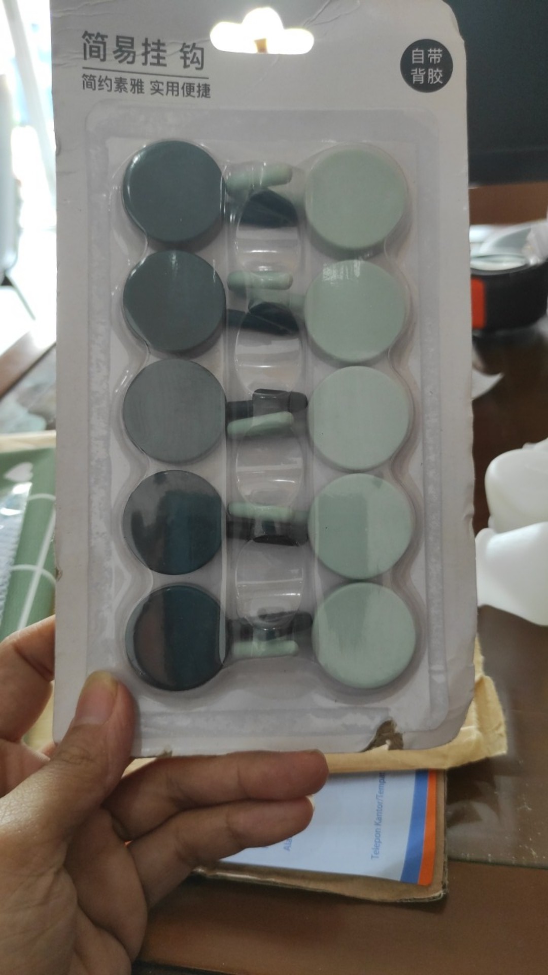 Gantungan 10 In 1 Tempel Dinding Kunci Dapur 1 Set Isi 10 Pcs Hook Handuk Baju