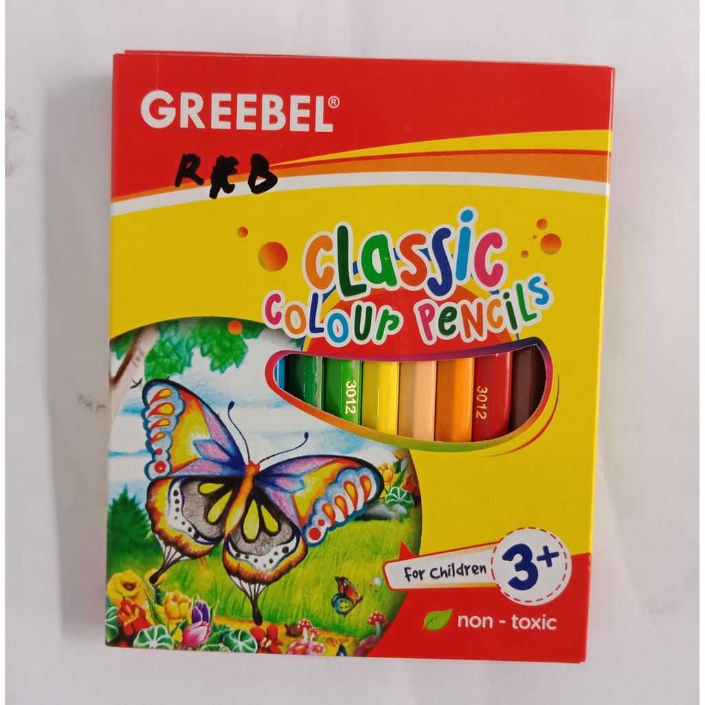 

pensil warna greebel classic 12 pendek