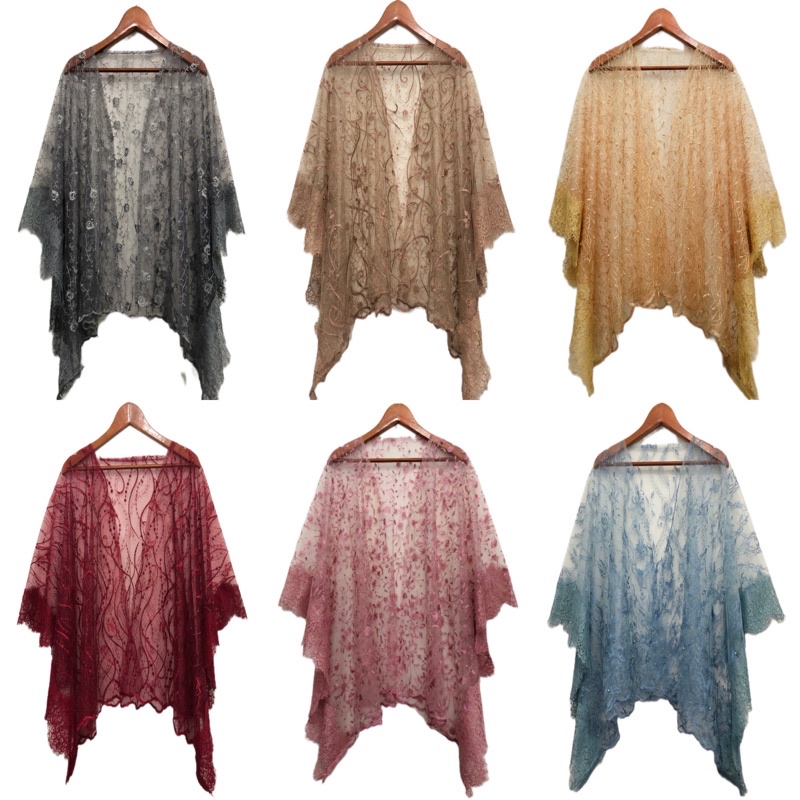 Busana wanita kekinian atasan wanita baju tradisional pakaian wanita modern Kebaya cape outer cardin