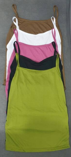 Tangtop/Tank top Kaos dalam Singlet Cewe Perempuan Dewasa size M - XXL bahan adem berkualitas-4