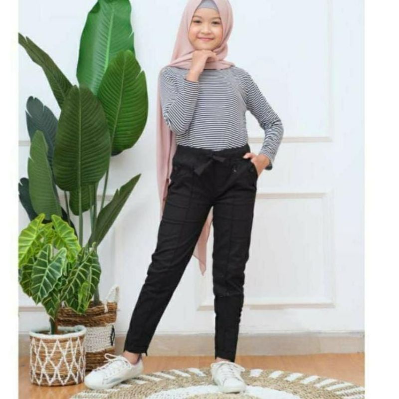 Celana Anak Baggy Pants Twill Combed / Baggy Pants anak perempuan 7-12 tahun / Celana baggy pants Anak Tanggung