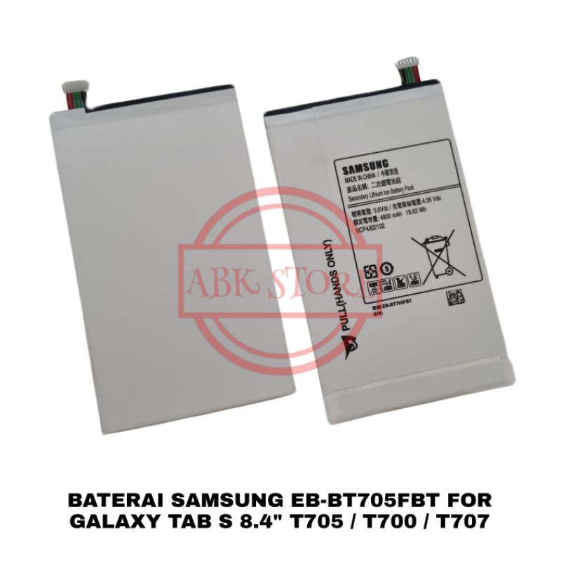 BATRE BATERAI SAMSUNG GALAXY TAB S 8.4 SM-T705 / SM-T707 / SM-T700 ORIGINAL