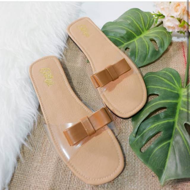 sepatu sandal hels wedges hils hak tahu 5cm By,azkayra code SDL flat kaca