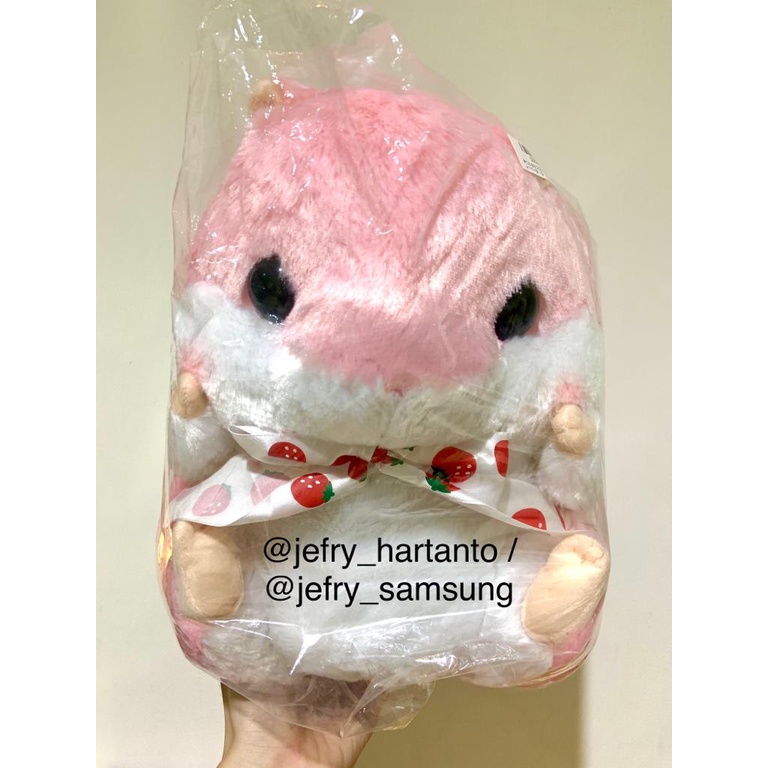 Toreba Boneka Import Hamster Korohamu Koron Strawberry Fruits Besar Jumbo Very Big Original Amuse Am
