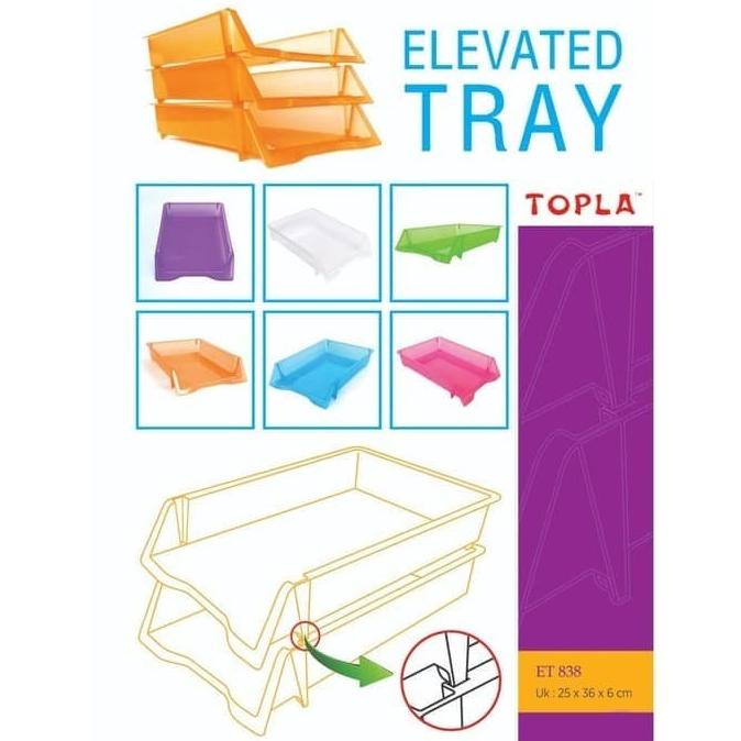 

Topla Elevated Tray Rak File Kertas Hvs Bisa Susun Et838 Terlaris