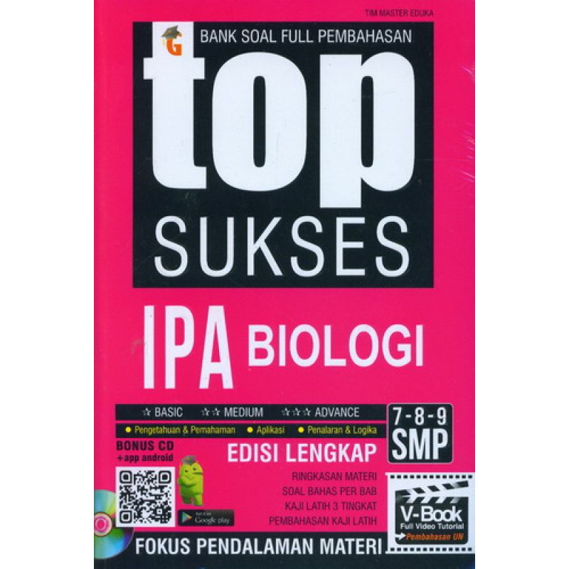 BUKU TOP SUKSES IPA BIOLOGI SMP 7, 8, 9