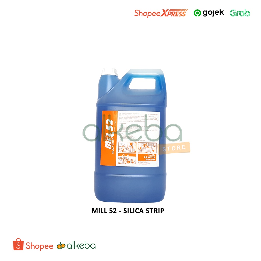 Silica Strip Pembersih Noda Kerak Pada lantai porselen 4 Liter