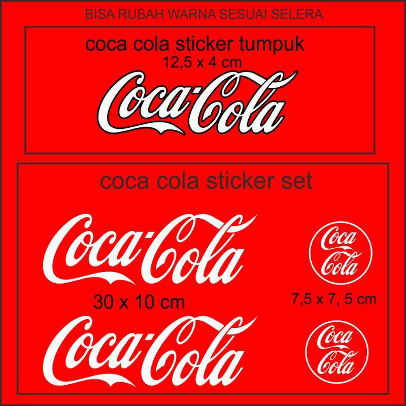 stiker motor coca cola stiker coca cola sticker cutting bukan printing