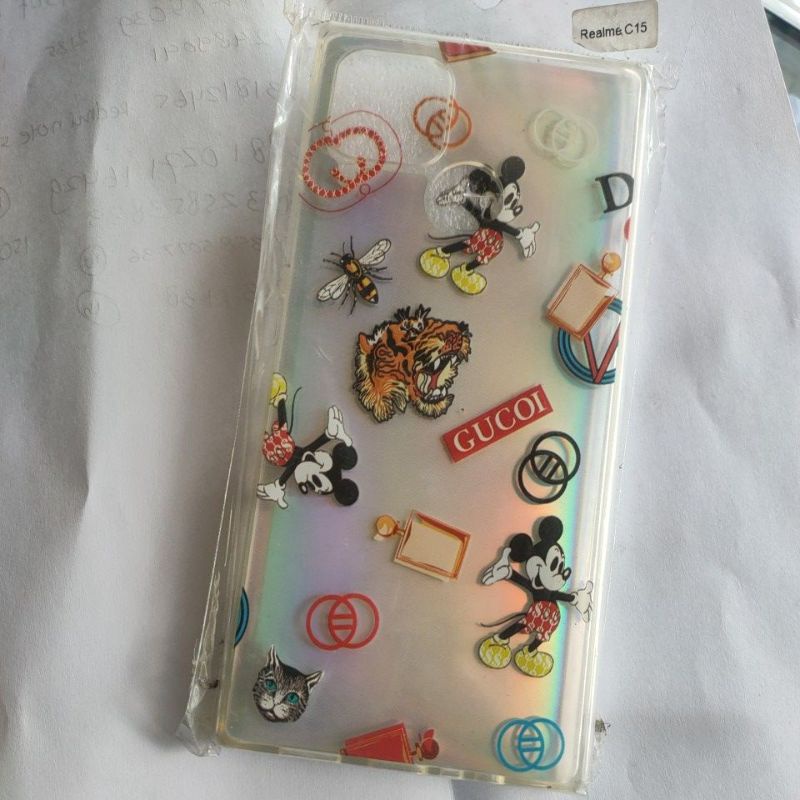 SOFTCASE REALME C12 C15 KARAKTER PELANGI CANTIK BRANDED LUCU