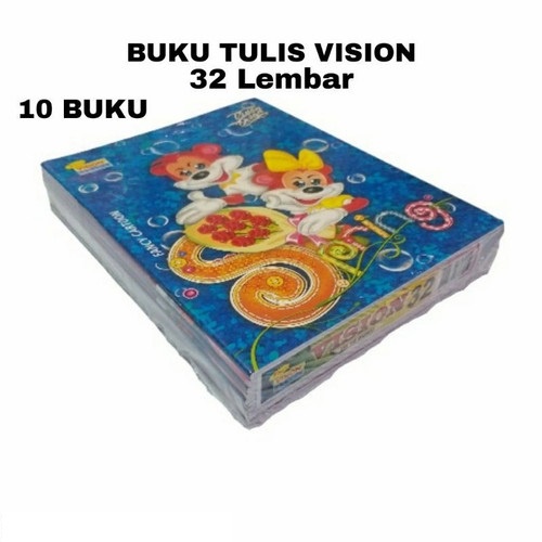 Buku Tulis Vision 32 Lembar Per Pack Isi 10 Pcs