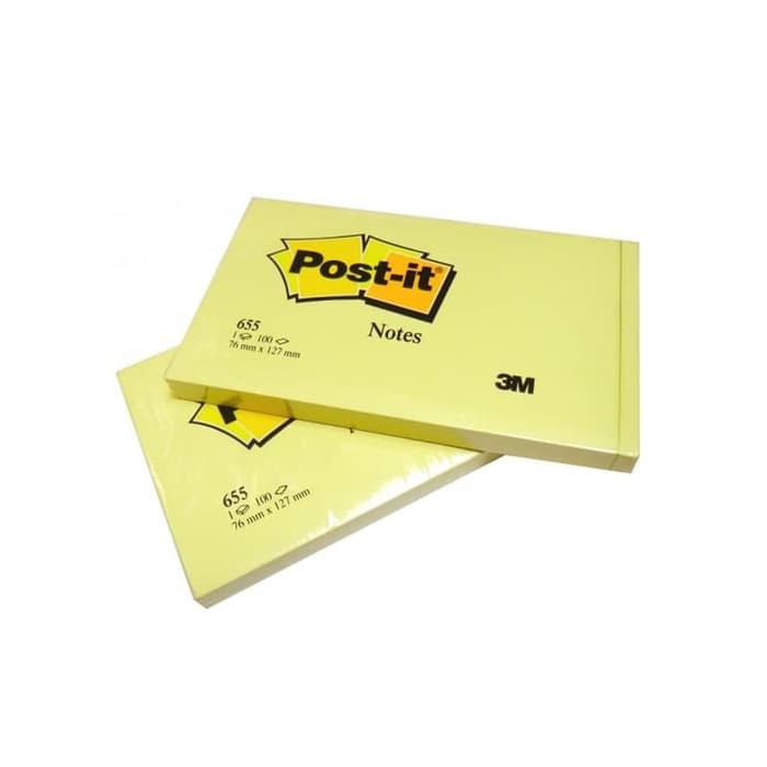 

Memo Post It 655 3M 73 X 123 Mm Yellow (cn)