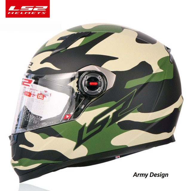 LS2 FullFace Helmet Army design