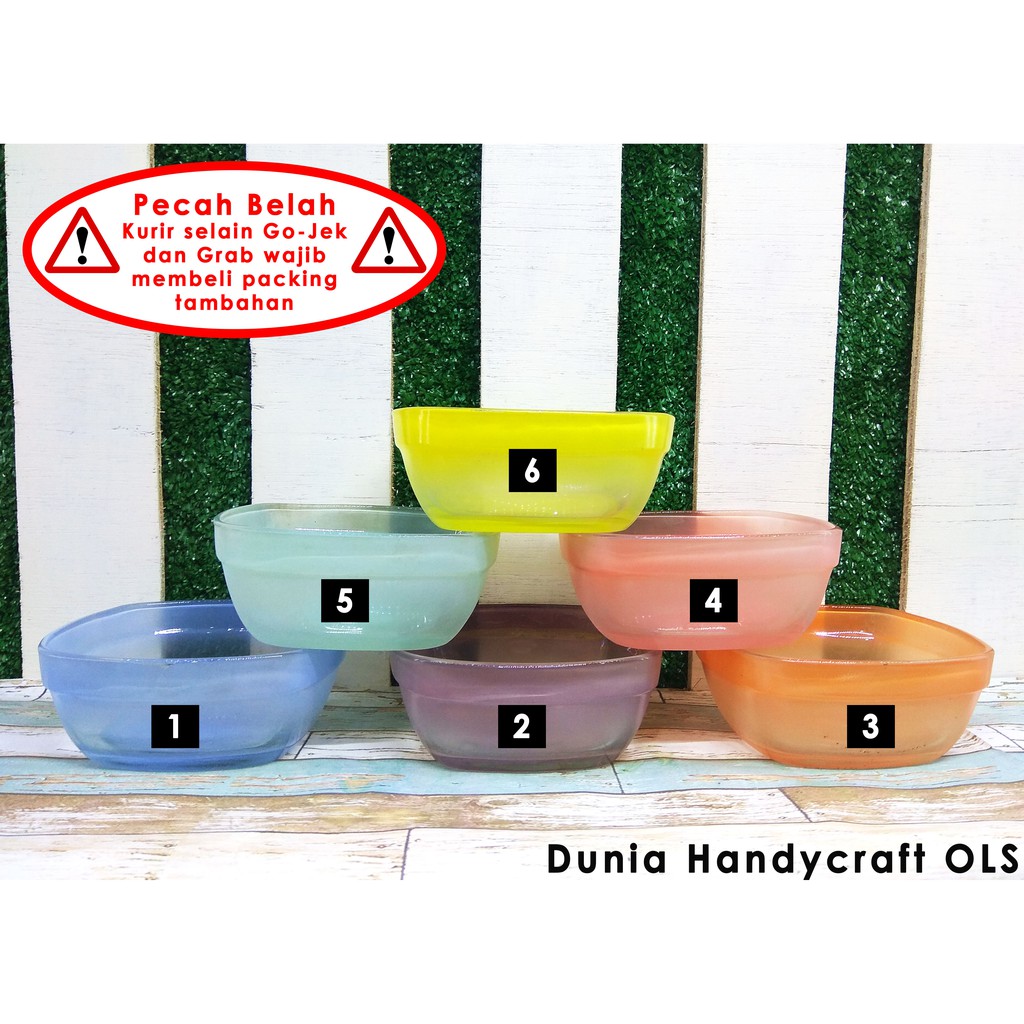 Vas / Pot / Mangkok / Terrarium Sukulen Mini Warna Pastel