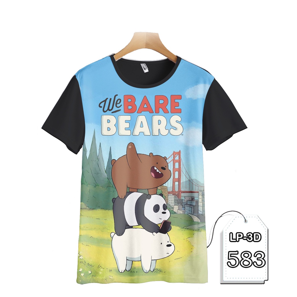 KAOS We Bare Bears KAOS Cartoon Animasi Anak #LP3D-583