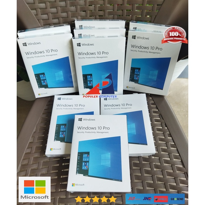 WINDOWS 10 PRO FPP BOX ORIGINAL BERGARANSI Bisa Pindah PC LIFETIME