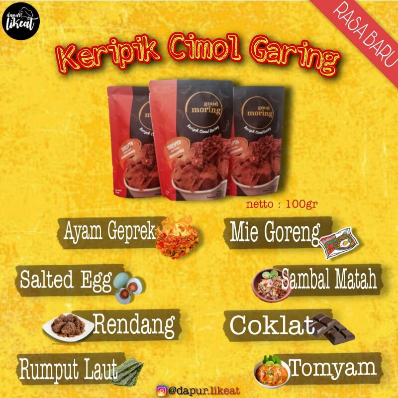 

keripik MORING (cimol garing)