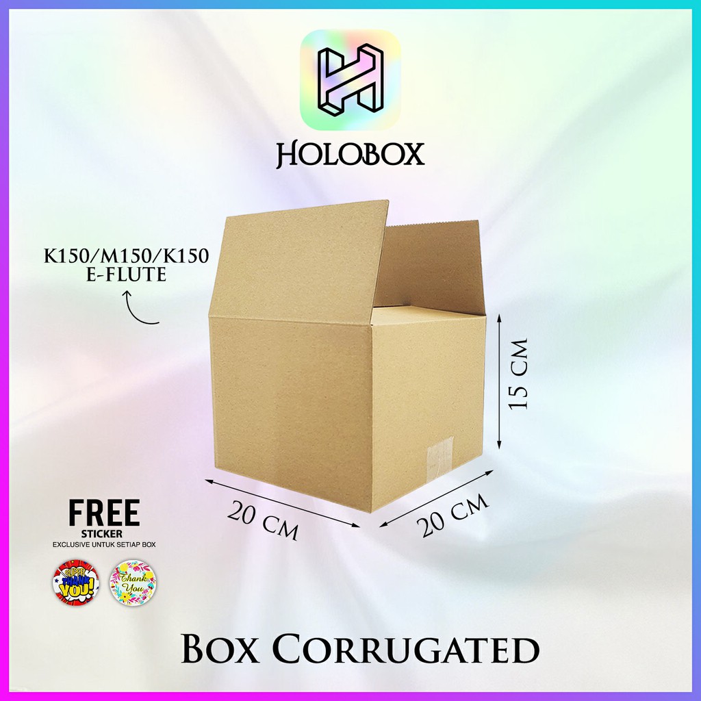 

Box/Dus/Kotak Polos/Packaging/Corrugated/Serbaguna Uk.20x20x15