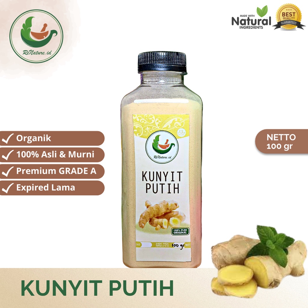 

PROMO!!! 100 GRAM KUNYIT PUTIH BUBUK RENATUREID - KUNIR PUTIH ORIGINAL