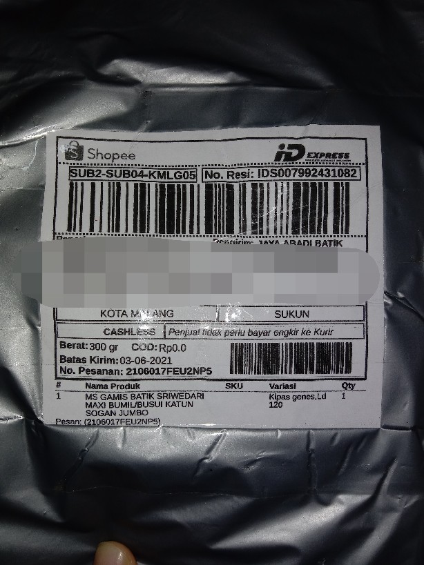 Ms Gamis Batik Sriwedari Maxi Bumil/busui Katun Sogan Jumbo