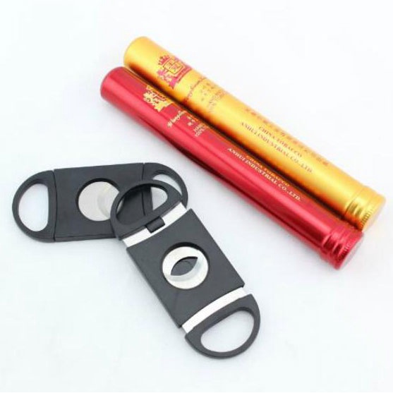 Pemotong Rokok Cerutu Cigar Cutter Guillotine Double Blade