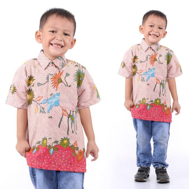 Baju batik anak PAUD TK SD usia 2-12 tahun