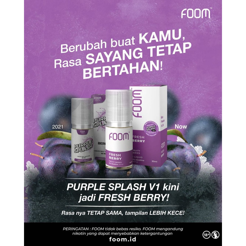 Foom Fruity Series Purple Splash(Berry)