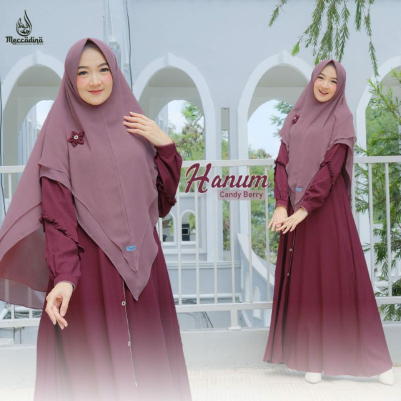 GAMIS HANUM SET KHIMAR ORI MECCADINA