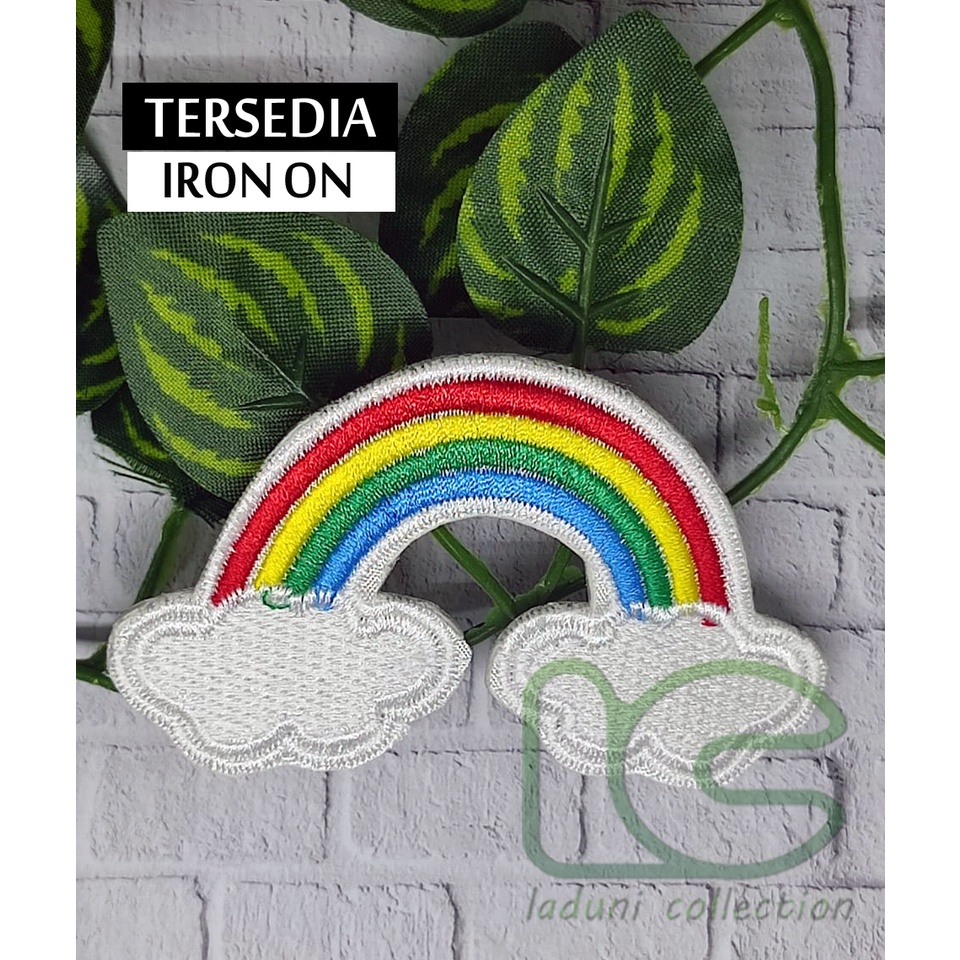 Patch bordir RAINBOW / Patch bordir PELANGI