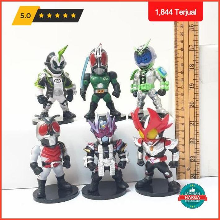 Action Figure Set Baja Hitam Kamen Rider Black Rx Wcf Isi 6Pcs Limited