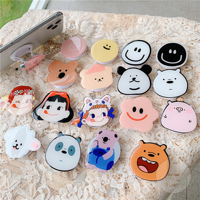 Popsocket Hp Motif Kartun Untuk Iphone / Samsung / Xiaomi / Redmi