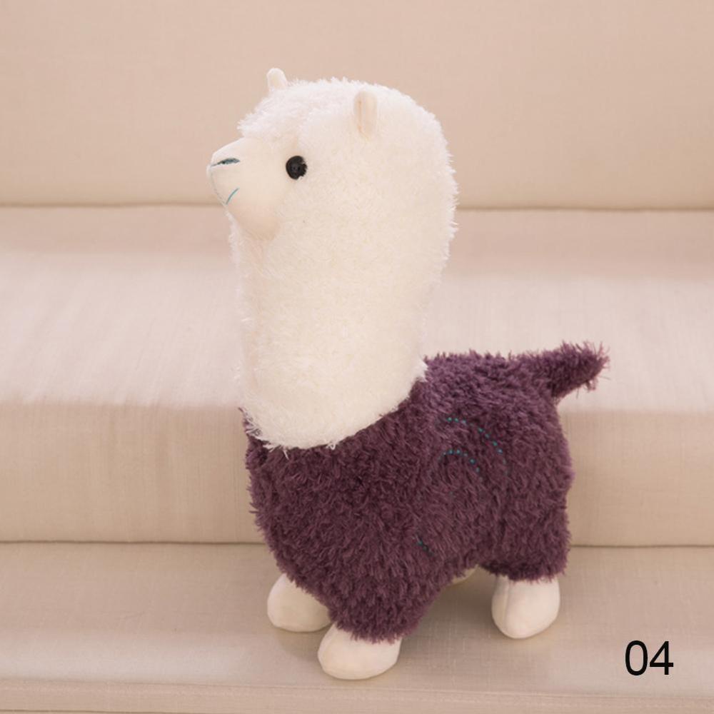 Timekey Mainan Boneka Stuffed Plush Alpaca Llama Warna Pelangi Untuk Hadiah Ulang Tahun Anak C2T7