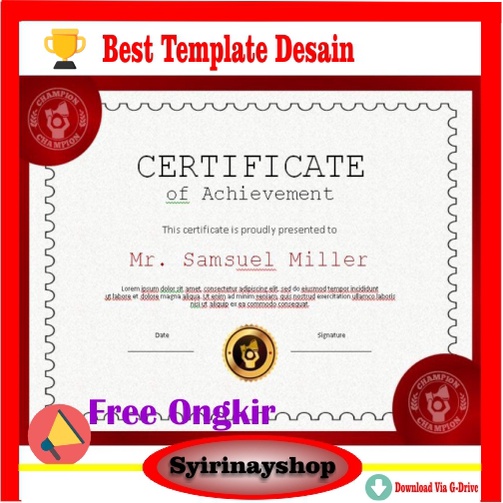 

60 Template Desain Sertifikat Menarik Elegan