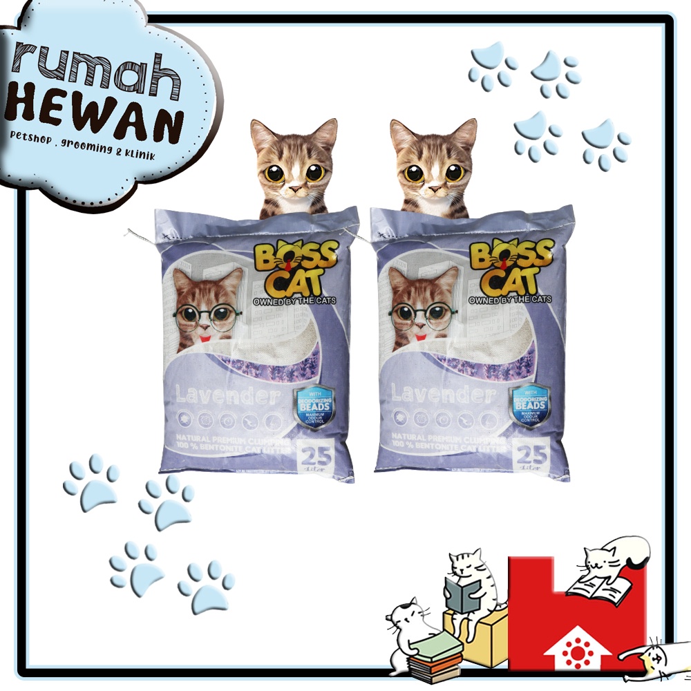 Pasir Gumpal Boss Cat Litter 25 Litter - Pasir Kucing Setara dengan Markotops