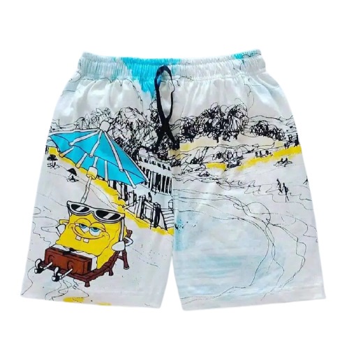 BEST SELLER 1 - BOXER PRIA WANITA| CELANA DALAM PENDEK KOLOR BOXSER PANTAI BAHAN KATUN BOKSER DISTRO SURFING PREMIUM PANTAI SANTAI RENANG COWOK PRIA WANITA CEWEK LAKI LAKI COWO PEREMPUAN REMAJA DEWASA-Spongebob