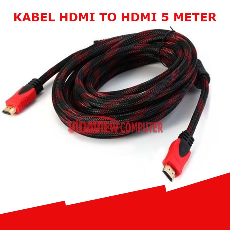 KABEL HDMI 5 METER SERAT JARING HDMI TO HDMI