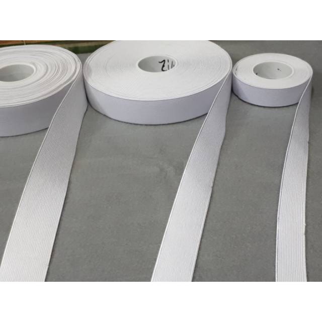 Elastis LQ 2cm, 2,5cm, 3cm/ Karet Pinggang 2cm/ 2,5cm/ 3cm Meteran/ karet Kolor Permeter