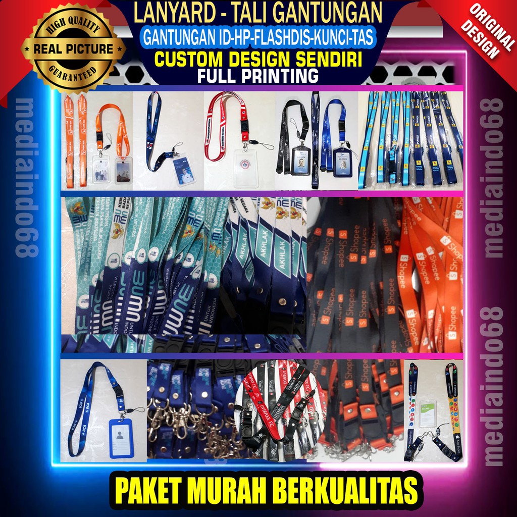 

CUSTOM-GANTUNGAN ID FULL PRINTING- DESIGN SENDIRI(Bisa Satuan)