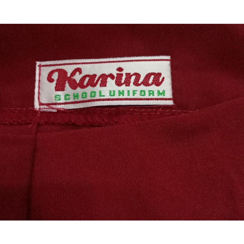 Seragam Sekolah Rok Merah SD Rempel Panjang Merk KARINA