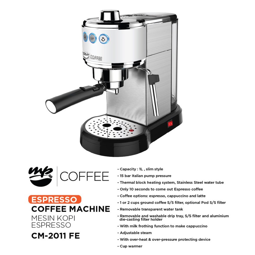 Mesin Kopi Espresso Mayaka Premium tipe CM-2011 FE