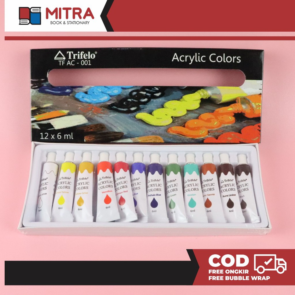 

Cat Acrylic Trifelo 12 warna 6ml