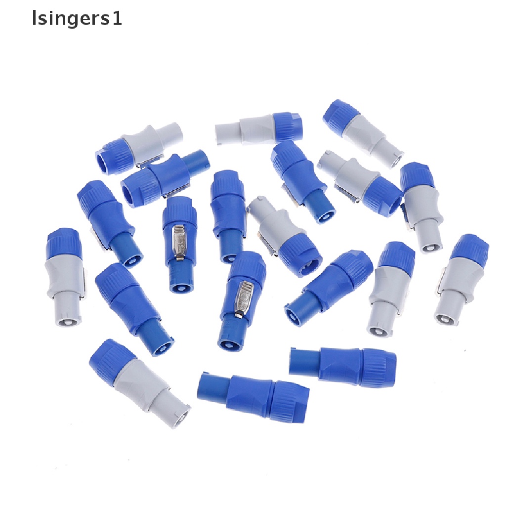 (lsingers1) 10pcs NAC3FCA Speakon Plug Konektor Powercon 3 PIN Male 20A 250V AC
