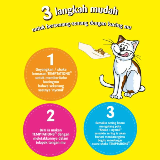 TEMPTATIONS CAT SNACK CREAMY DAIRY 85gr